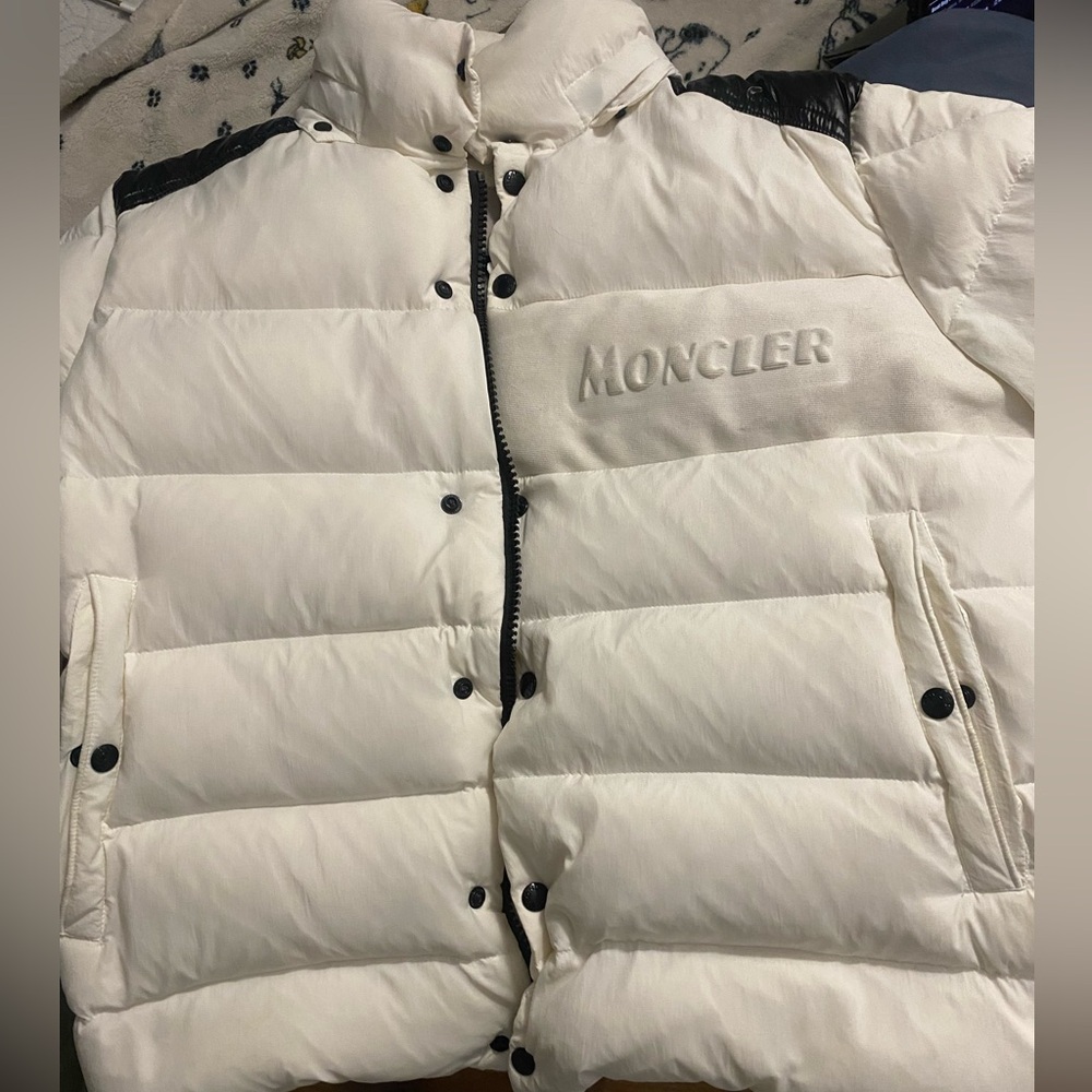 Moncler White Puffer Jacket